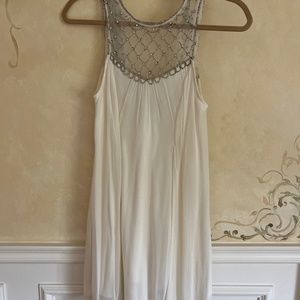 Pretty cream and beaded dress